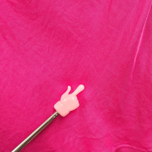 Caslon Babydoll Top Womens Medium Pink Silk Side Zipper Barbiecore Y2K - Picture 4 of 13